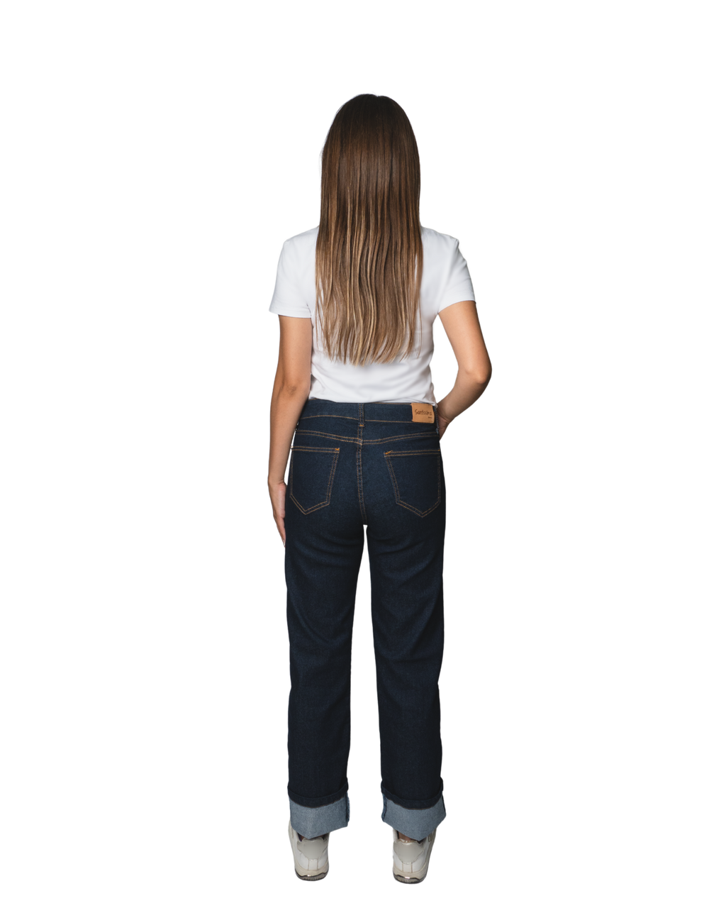 Jeans Mujer Recto Medio Corte Tradicional