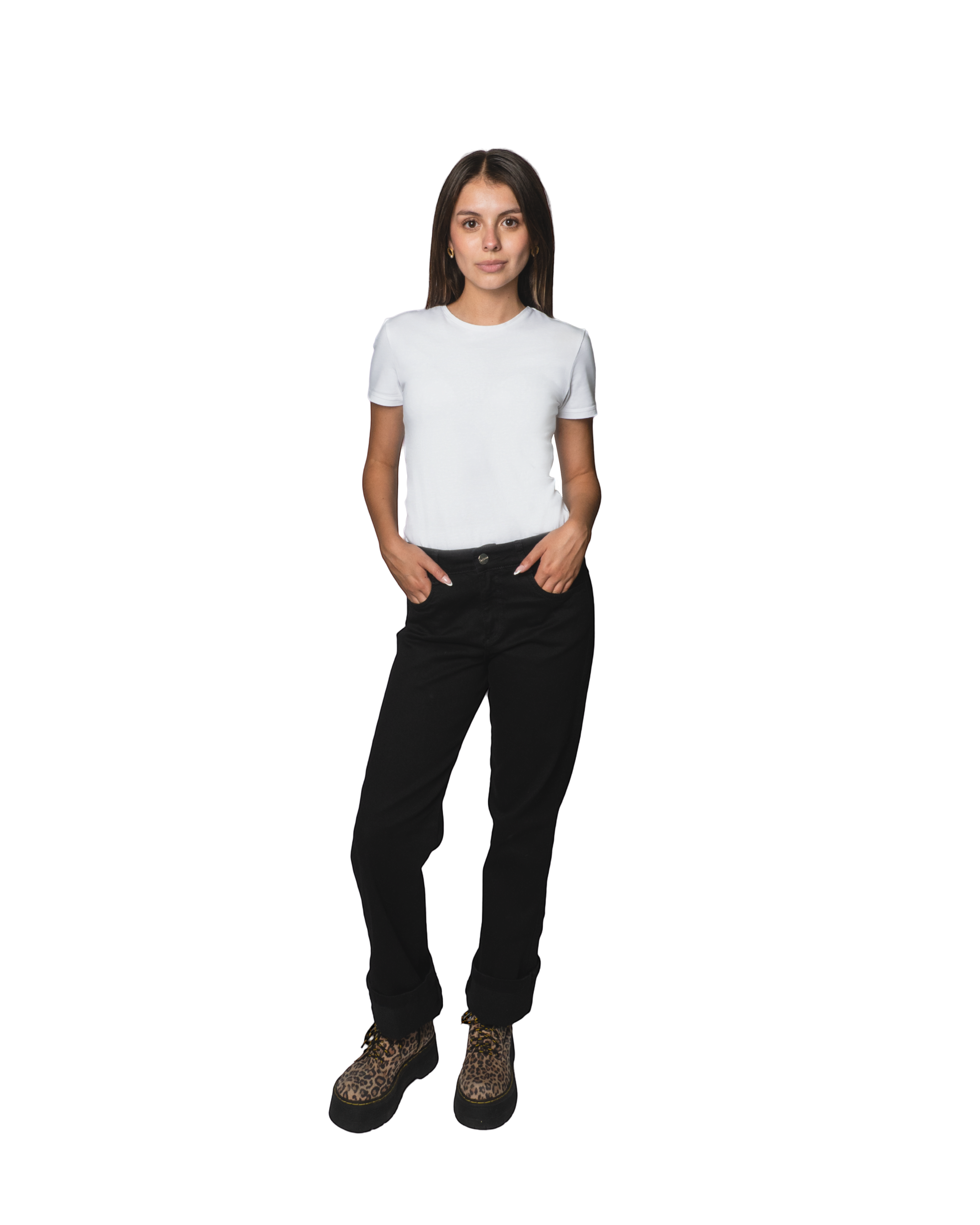 Jeans Mujer Recto Medio Corte Tradicional